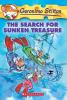 Book cover for "The search for sunken treasure".