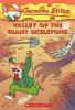 Book cover for "Valley of the giant skeletons".