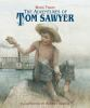 Book cover for "The adventures of Tom Sawyer".