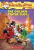 Book cover for "The golden statue plot".